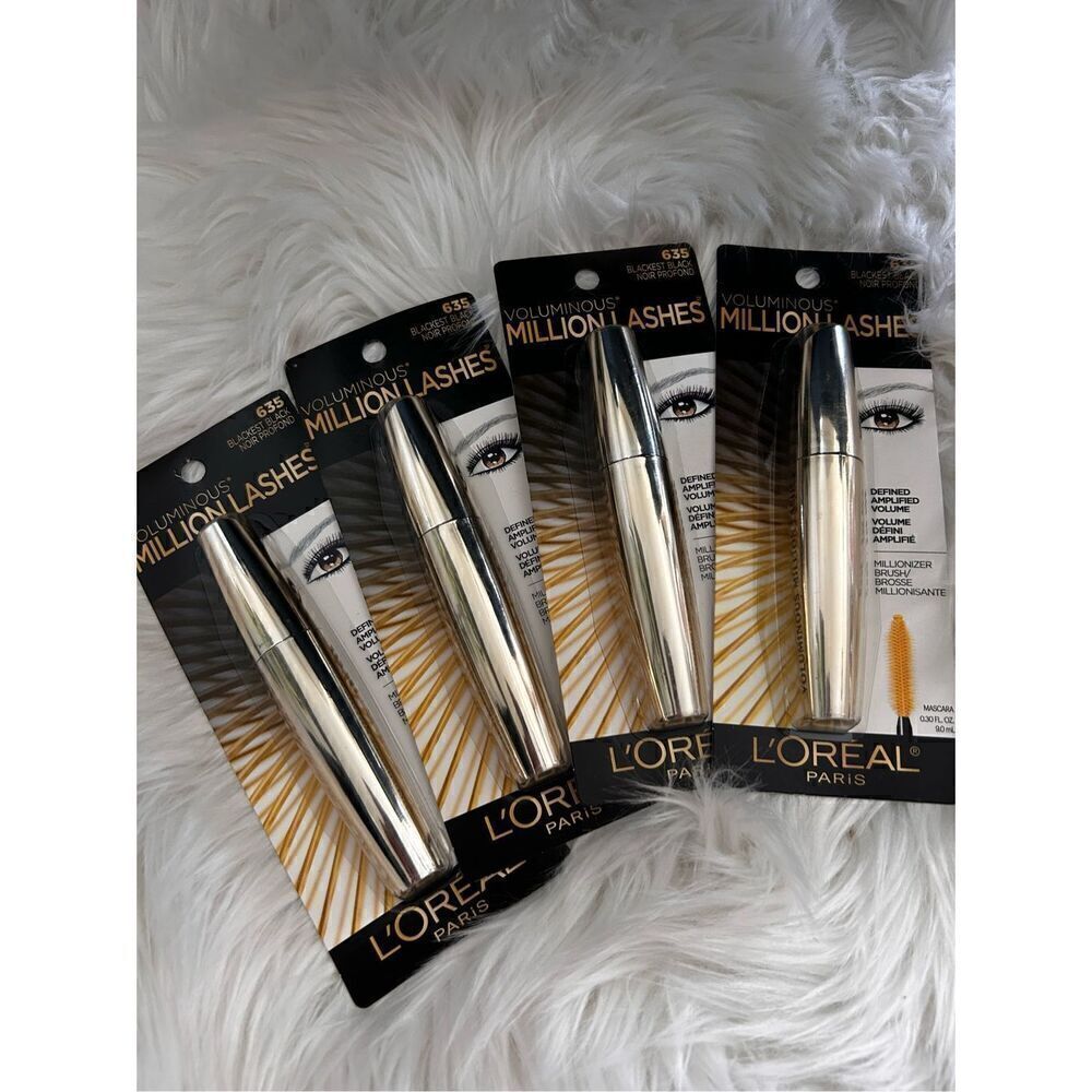 Loreal Makeup Voluminous Million Lashes Mascara #635 Blackest Black (4)